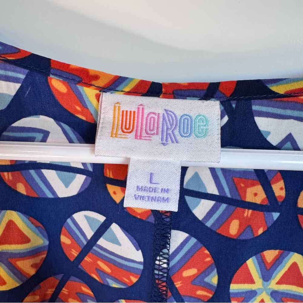 NWT Lularoe Lindsay Geometric Boho Print Kimono Size Large - Picture 3 of 9